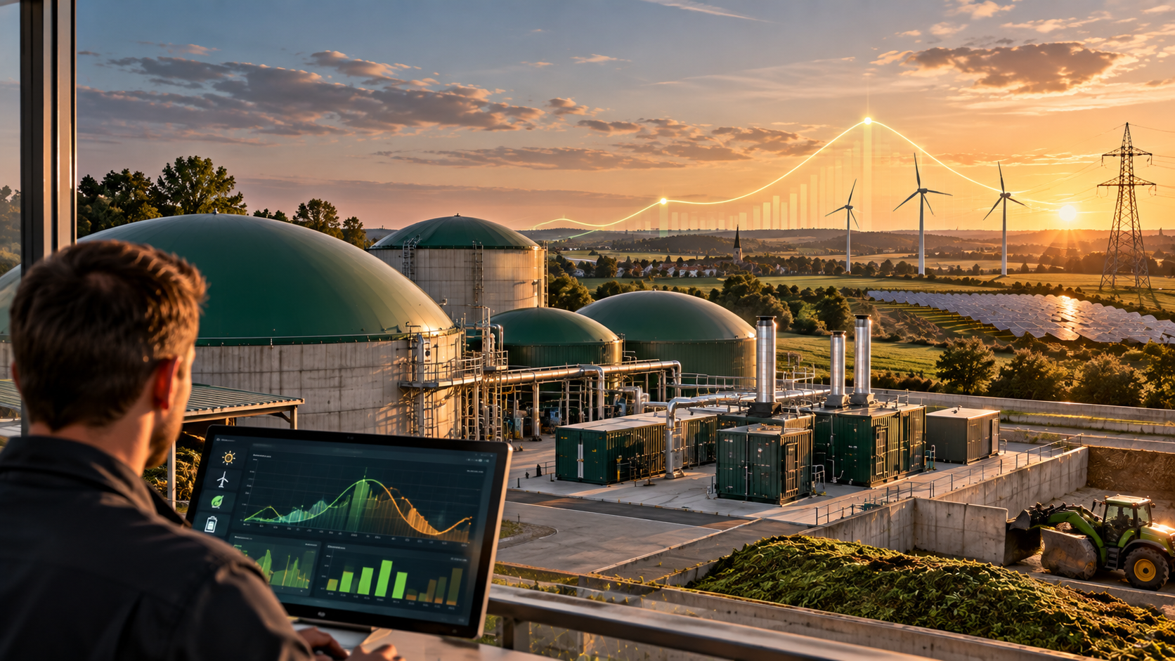 Regelbare Energieerzeugung mit Biogas